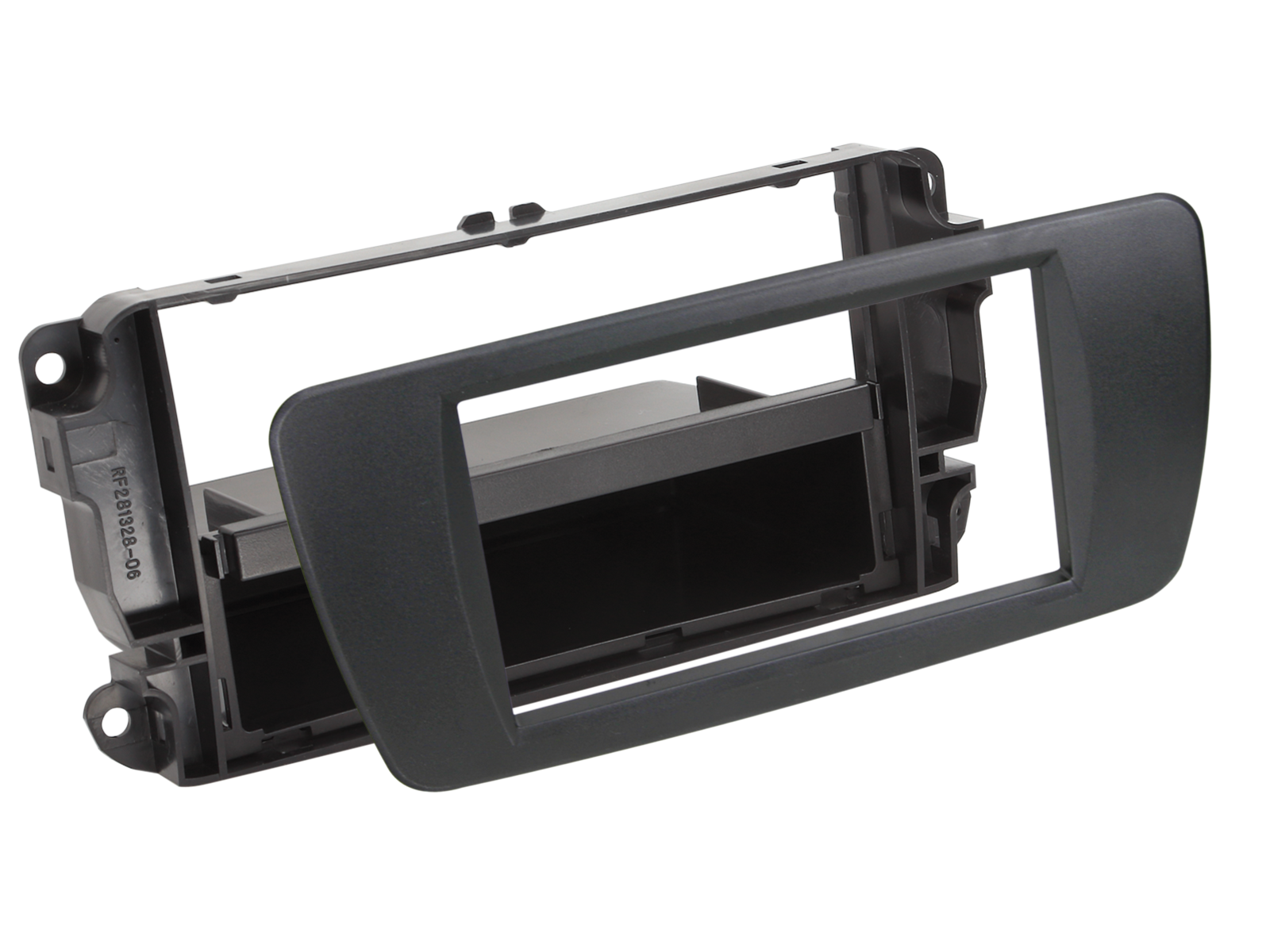 Frente Radio 1Din 2Din Seat Ibiza 6J Cinza escura