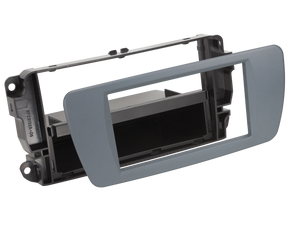 Frente Radio 1Din 2Din Seat Ibiza 6J Cinza