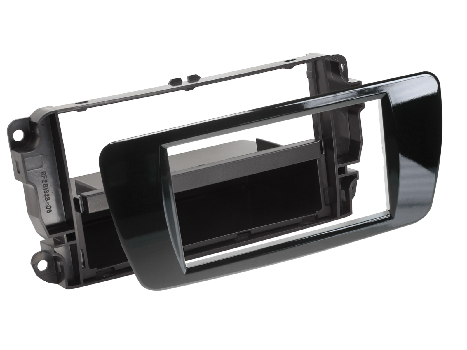 Frente Radio 1Din 2Din Seat Ibiza 6J Preta brilhante