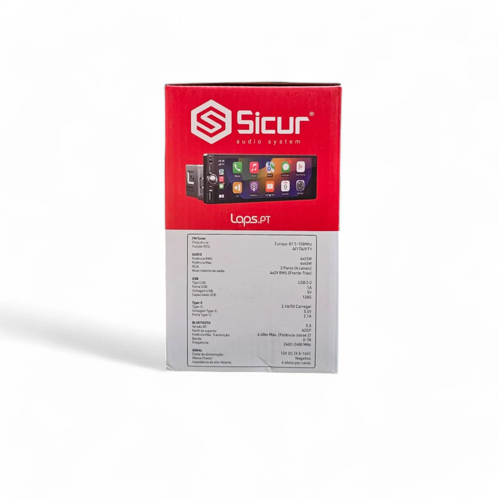 Auto-Rádio SICUR SRM695 – Ecrã 7″, CarPlay, Android Auto e Bluetooth