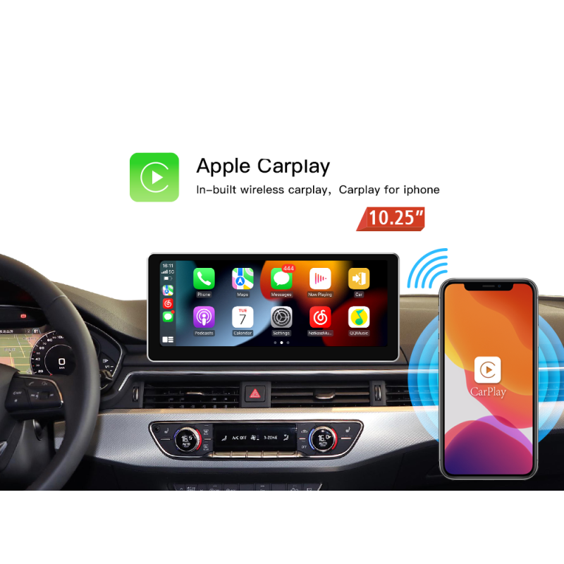 Monitor 10.25" Audi A4 B5 MIB CarPlay Android Auto