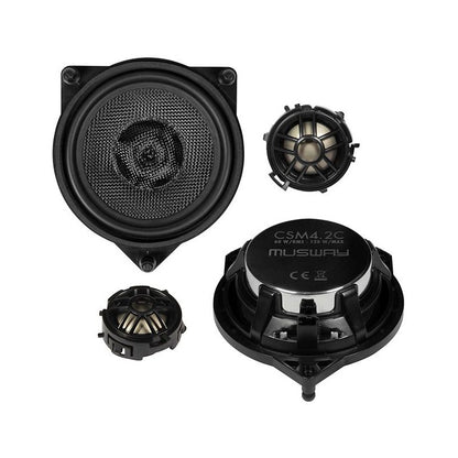 Musway CSM4.2C – Colunas 2 Vias Separadas 10cm (4") Mercedes Classe C, E, GLC