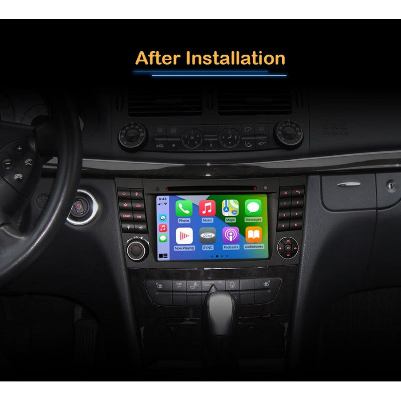 Radio CarPlay Android Auto Bluetooth Mercedes Classe E CLS W211