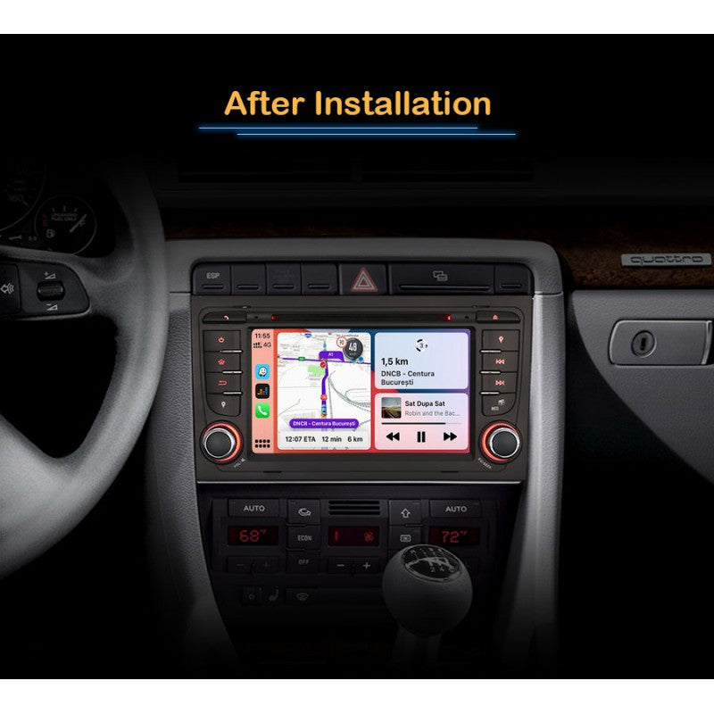 Radio CarPlay Android Auto Bluetooth USB Audi A4 B6 B7
