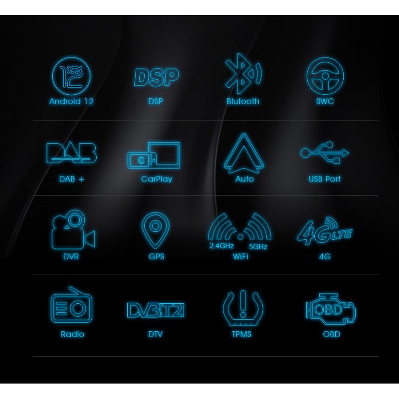 Radio CarPlay Android Auto Bluetooth USB BMW Serie 3 E90 E91 E92 E93