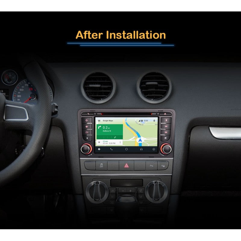 Radio CarPlay Android Auto DVD GPS USB Bluetooth A2DP Audi A3