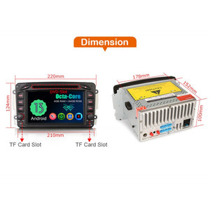 Rádio Android 13 para Mercedes CarPlay & Android Auto | 7” Tátil | GPS | Wi-Fi | Plug & Play