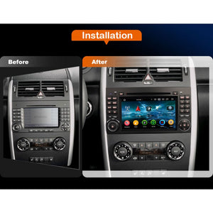 Rádio Android 13 para Mercedes CarPlay & Android Auto | 7” Tátil | GPS | Wi-Fi | Plug & Play