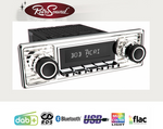 Radio Retrosound "Motor-2DAB" Design "Chrome" RDS USB Bluetooth