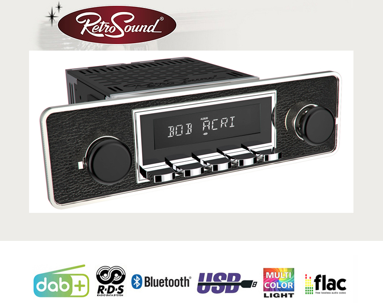 Radio Retrosound "Motor-2DAB" Design "Trim" RDS USB Bluetooth