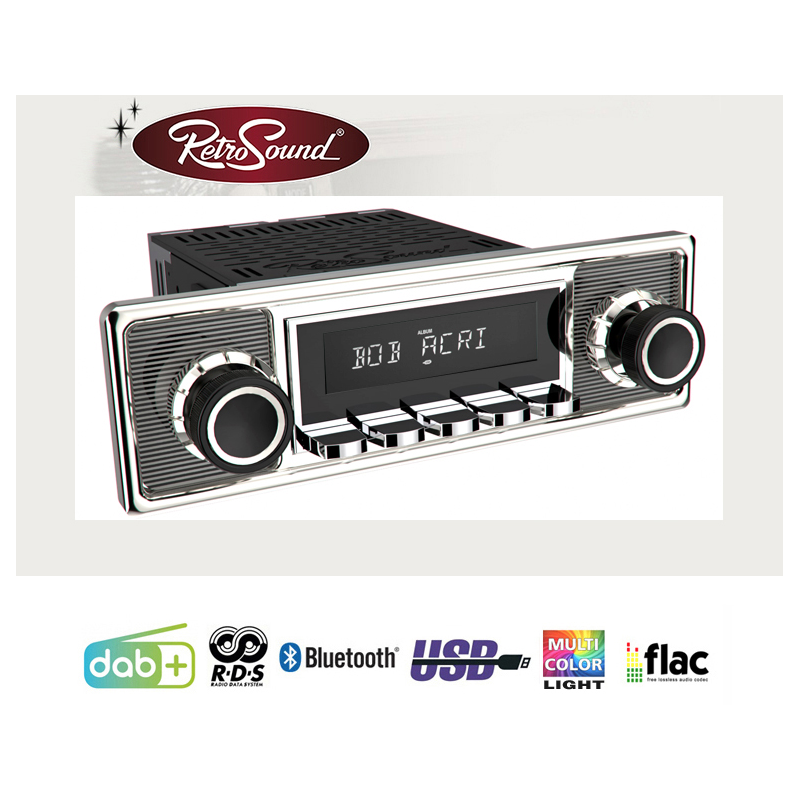 Radio Retrosound "Motor-6DAB" Design "Becker" RDS USB Bluetooth