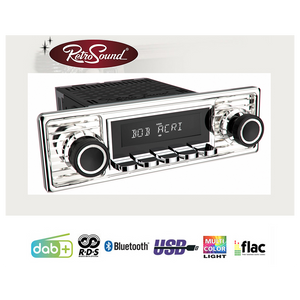 Radio Retrosound "Motor-6DAB" Design "Chrome" RDS USB Bluetooth