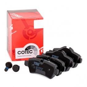 TRW COTEC GDB1766 Jogo de pastilhas para travão de disco preparado para indicador de aviso de desgaste, com parafusos de pinça de travão, com acessórios