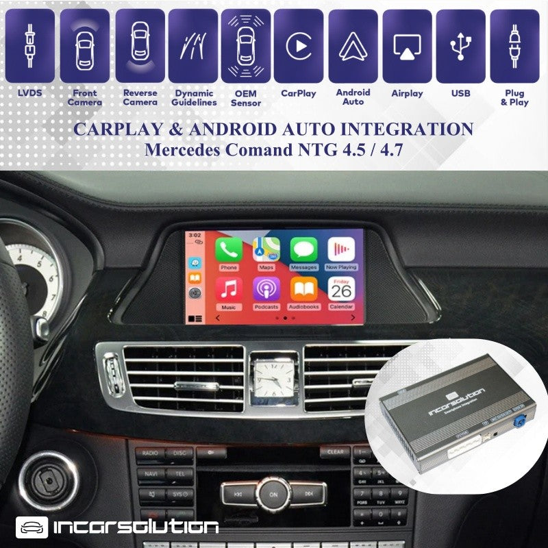 Interface Wireless CarPlay & Android Auto para Mercedes NTG4.5 / NTG4.7