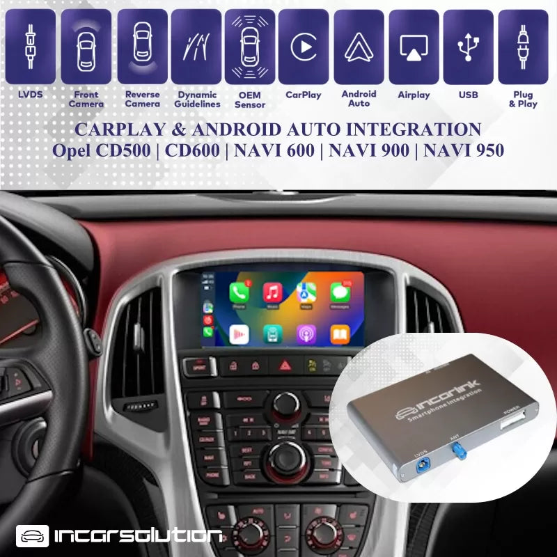 Wireless CarPlay Android Auto Opel CD500 CD600 Navi 600 900 950